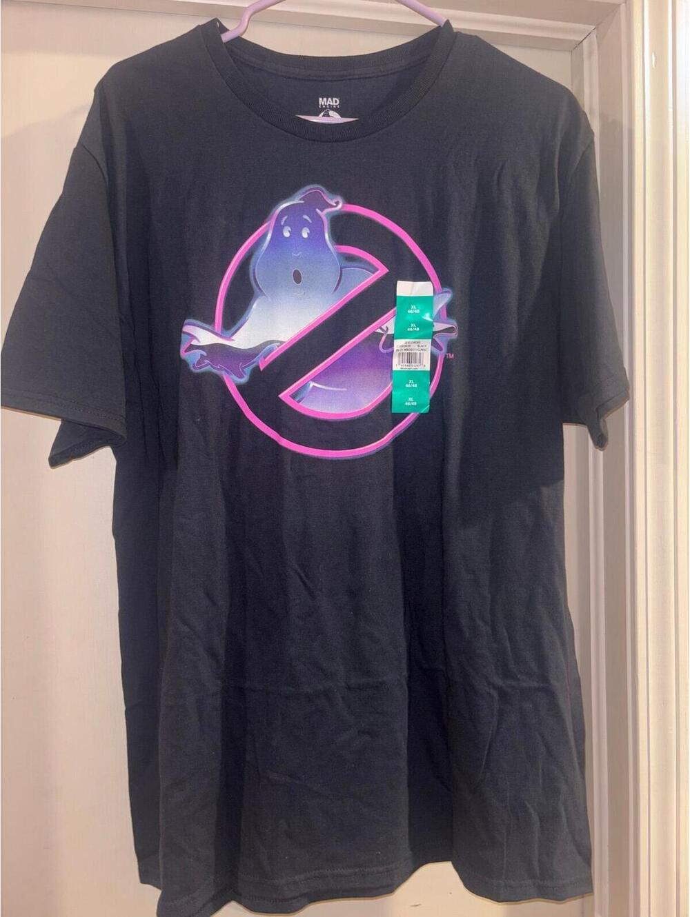 Ghostbusters Neon Logo Graphic Tee XL